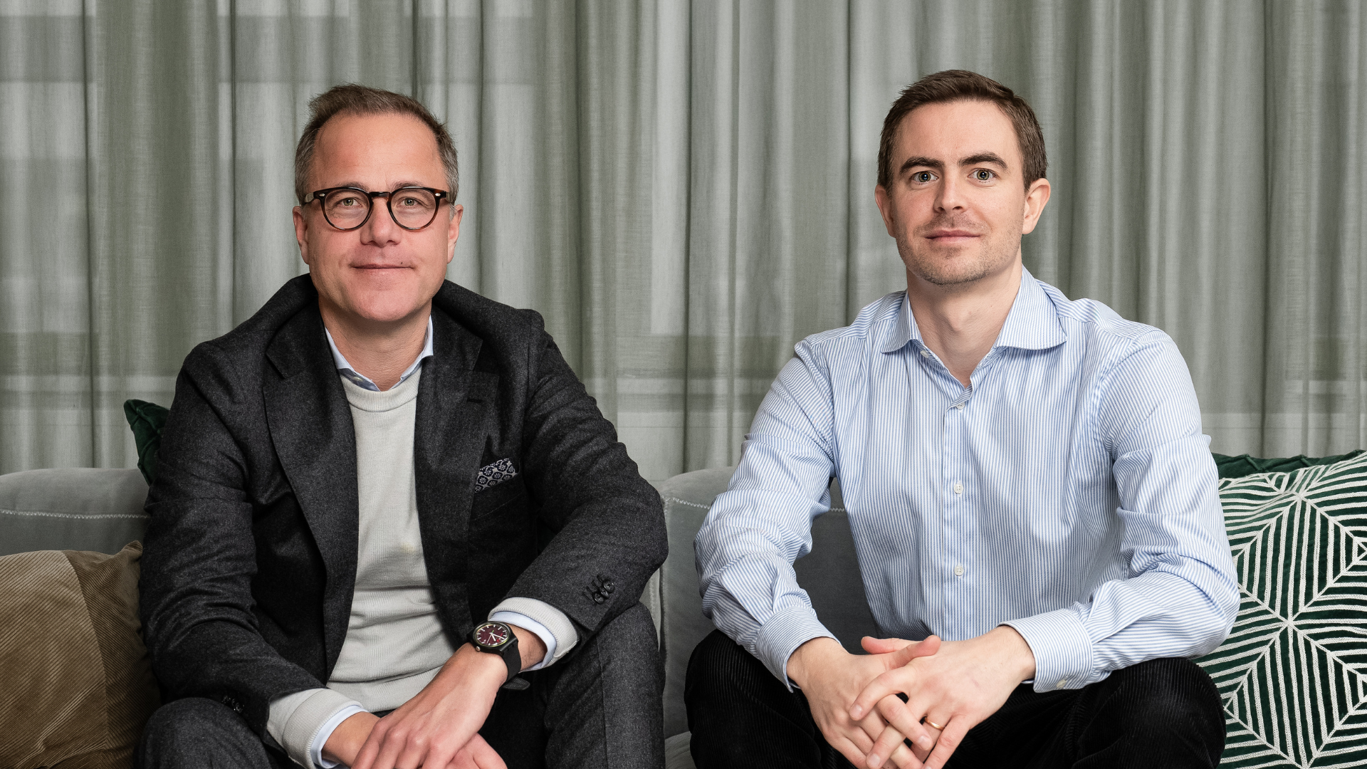 Bild på Martin Wallin och Robin Nestor, fondförvaltare på Lannebo